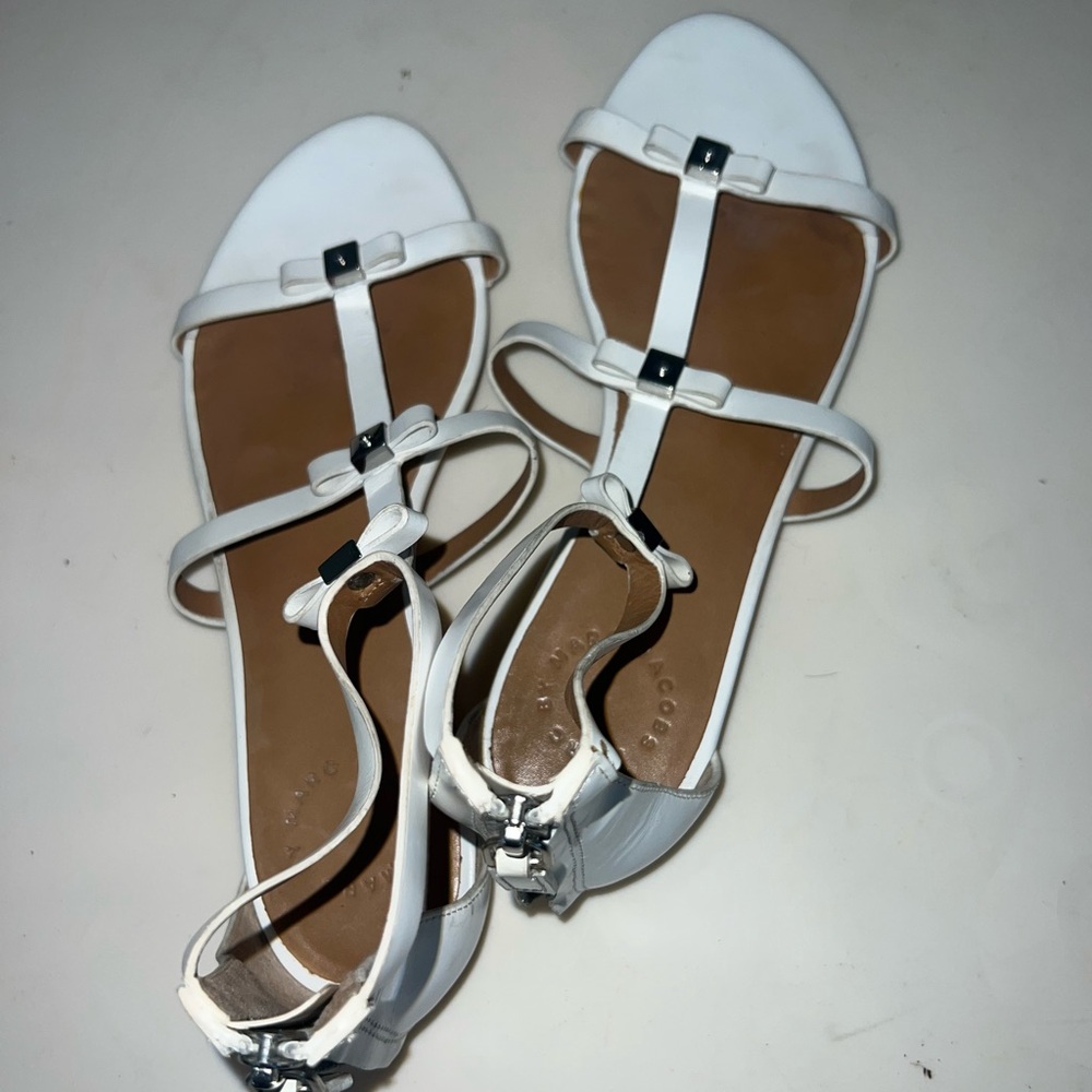 Marc Jacobs Elegant White Sandals size 39 - Picture 2 of 5